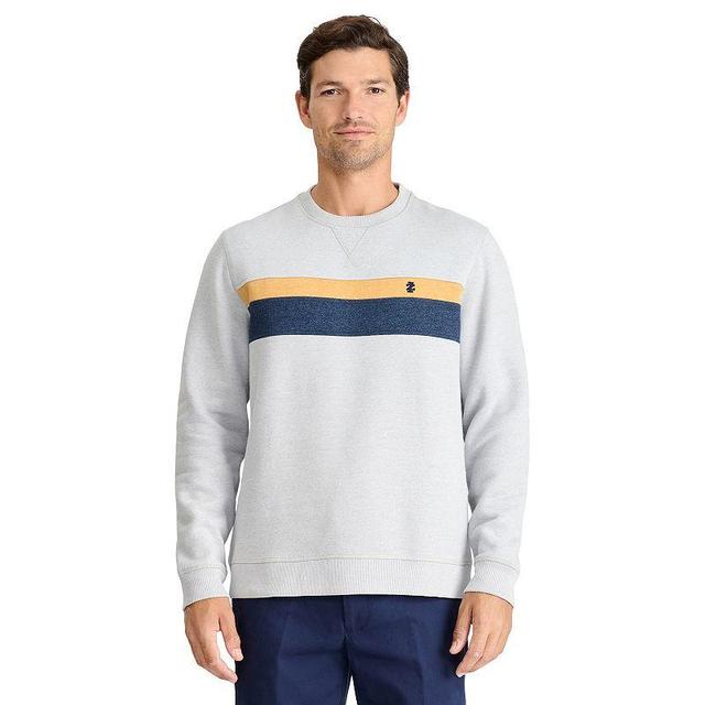 Mens IZOD Advantage Fleece Crewneck Sweater Yellow Product Image