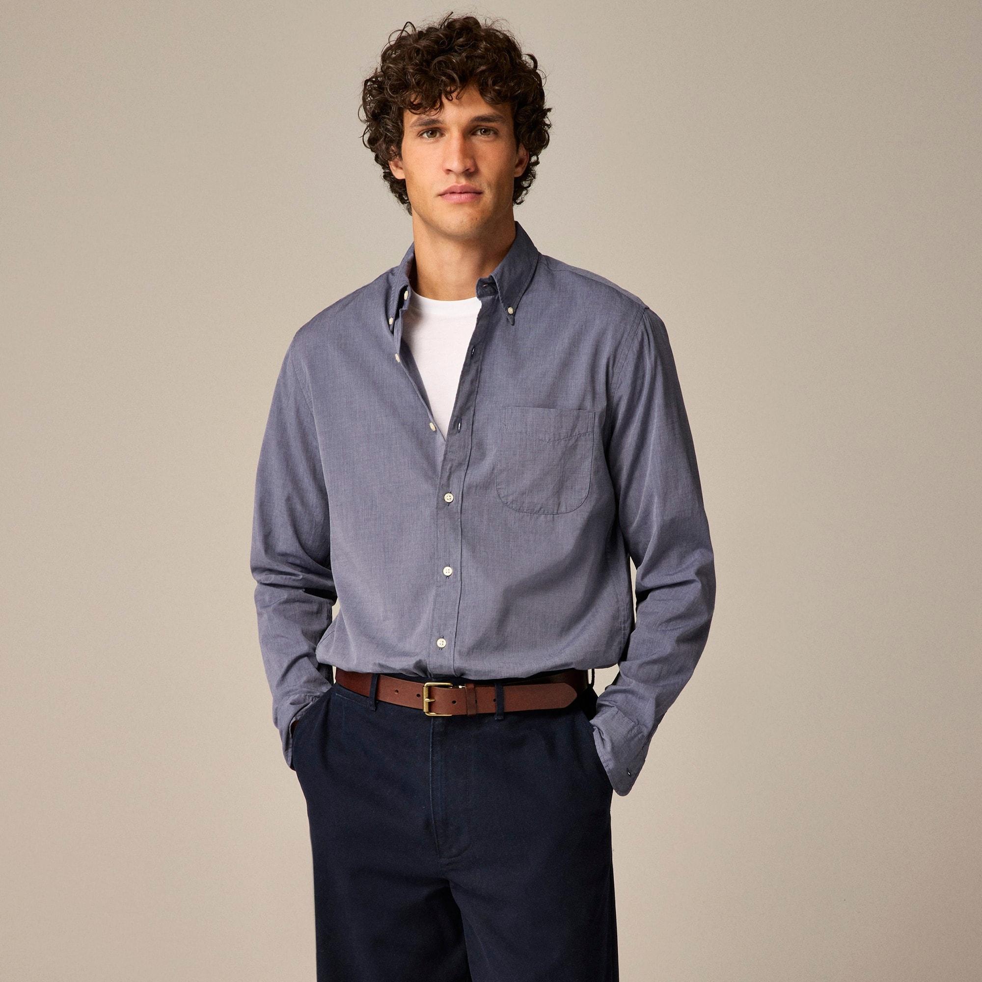 Secret Wash cotton poplin shirt Product Image