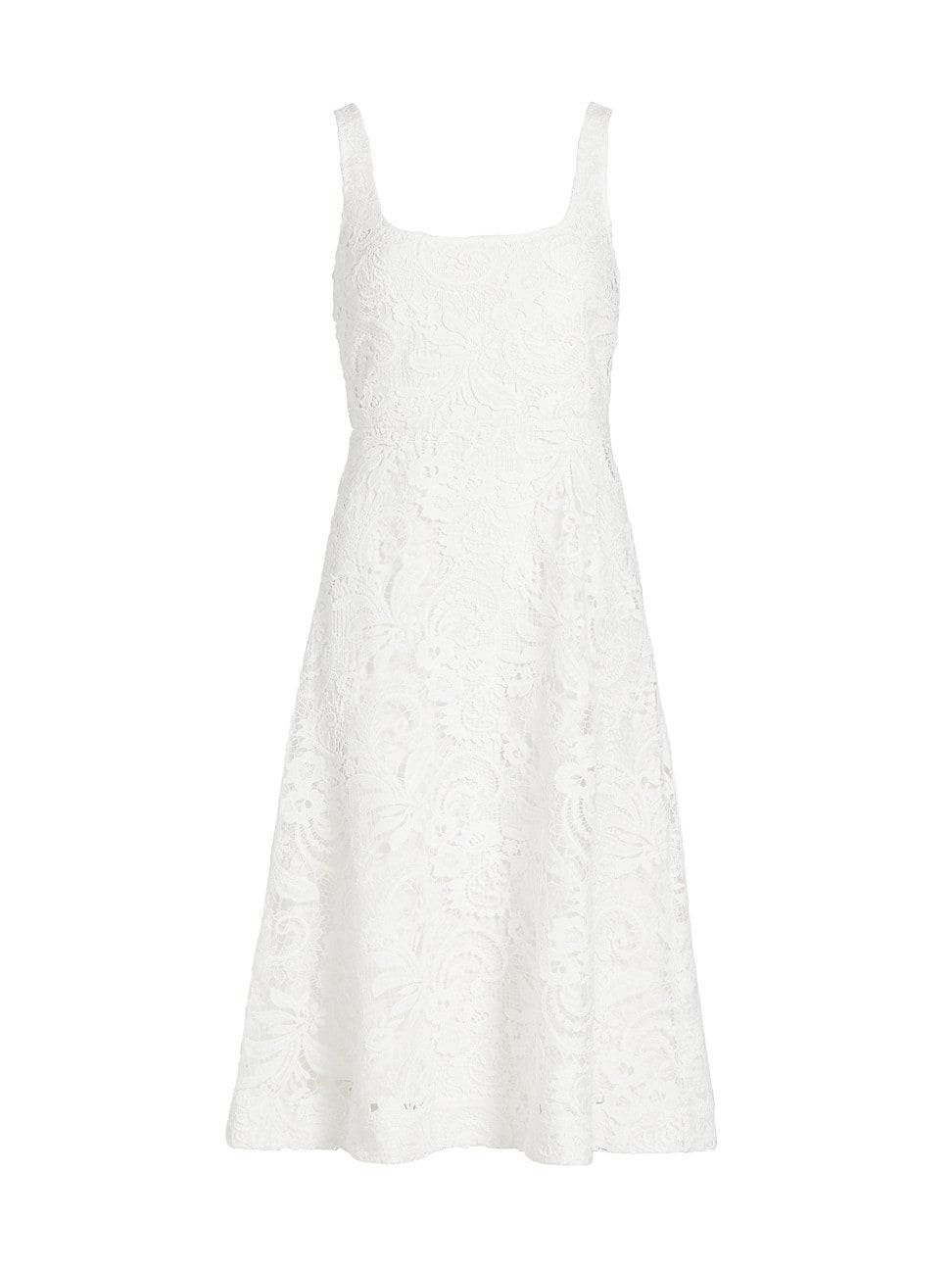 Womens Jacqueline Sleeveless Lace Midi-Dress Product Image