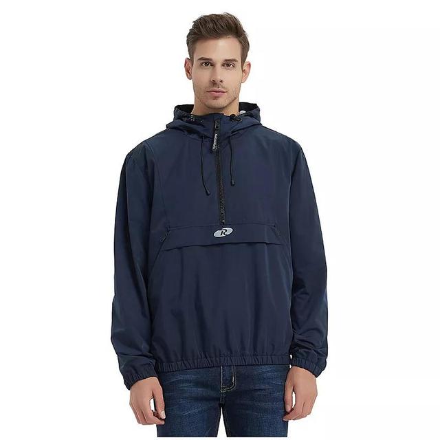 Rokka&Rolla Mens Pullover Mesh lined Windbreaker Anorak Jacket, up to size 2XL Product Image