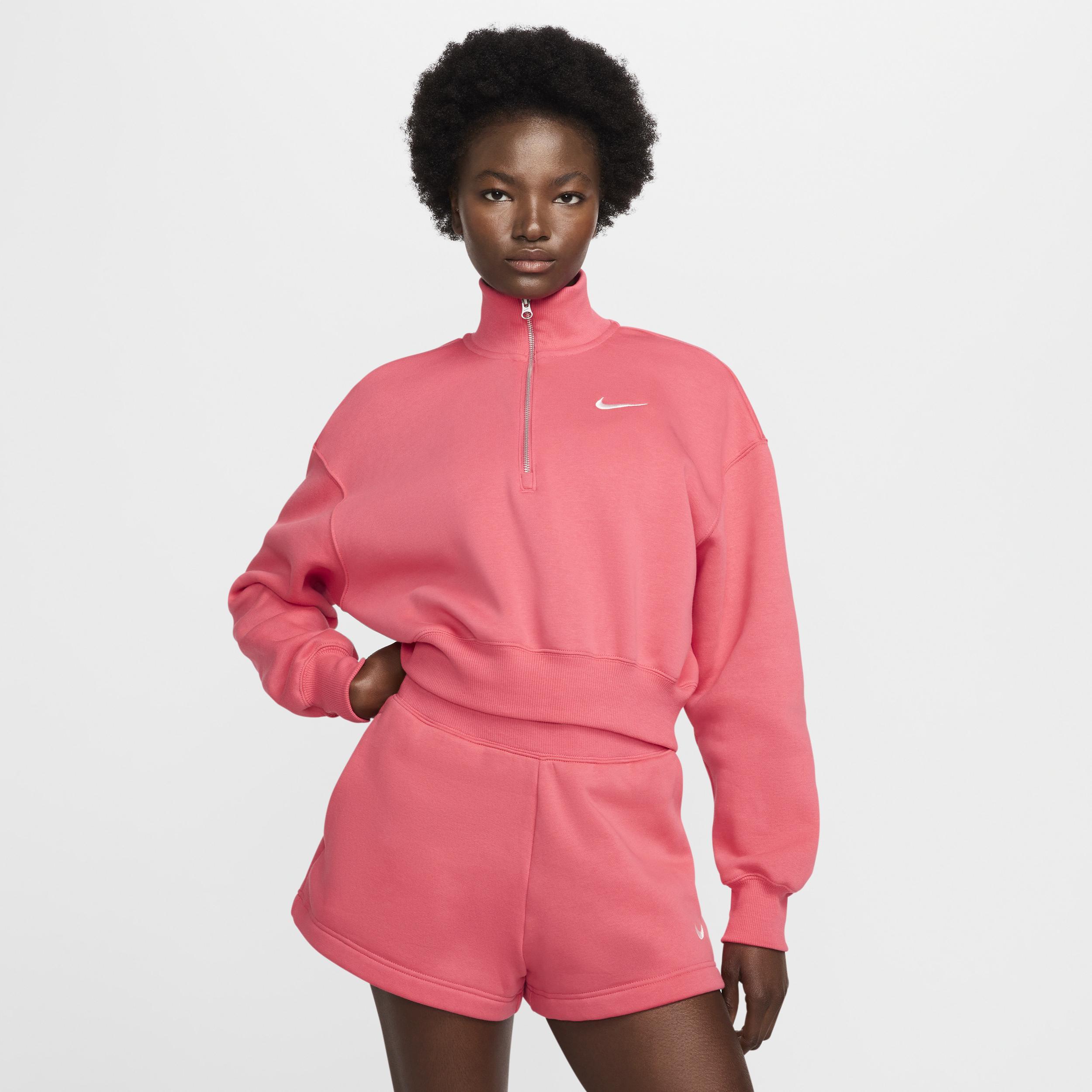 Women's Nike Sportswear Phoenix Fleece 1/2-Zip Cropped Sweatshirt Product Image