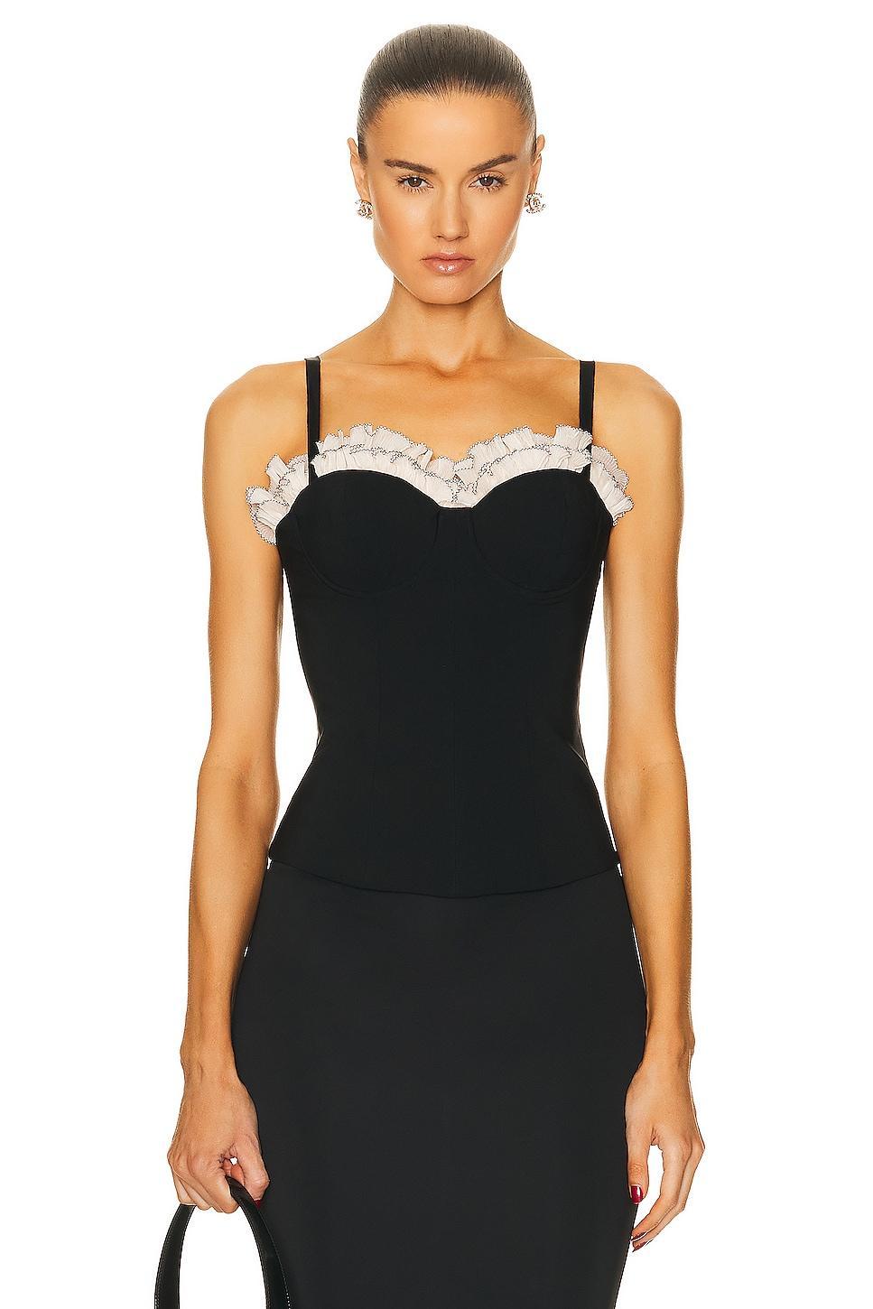 LPA Giovanna Corset Top Black. (also in XXS). Product Image