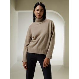 Turtleneck Relaxed-Fit Cashmere Sweater Product Image