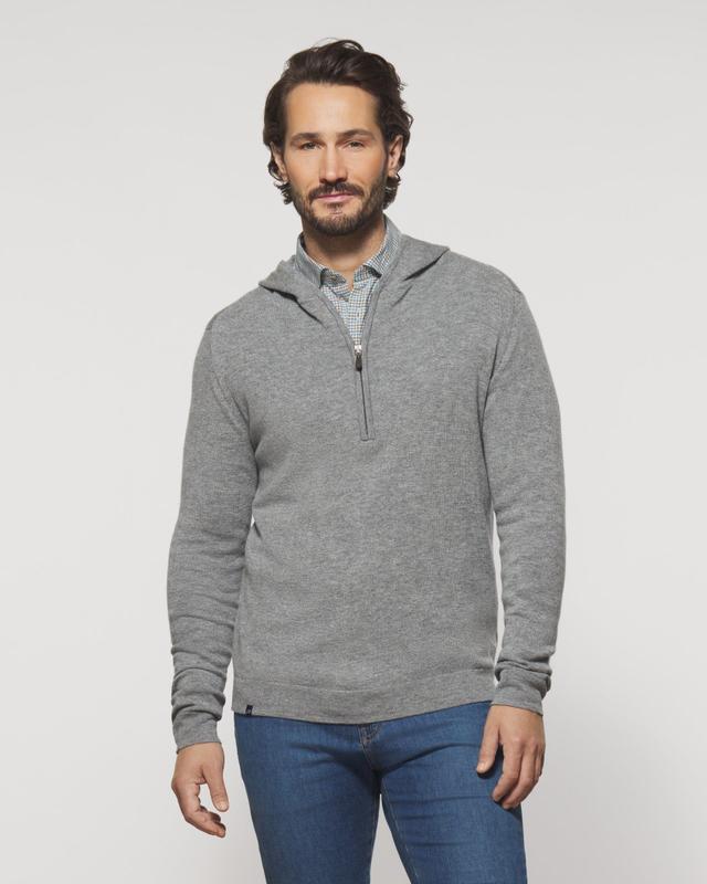 johnnie-O Mitch Wool Cashmere Blend 1/4 Zip Hoodie Product Image