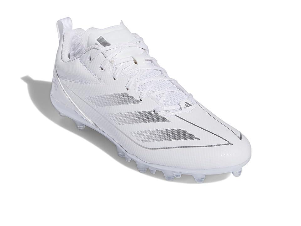 adidas Mens adidas Adizero Electric .2 - Mens Football Shoes White/Silver Metallic/White Product Image