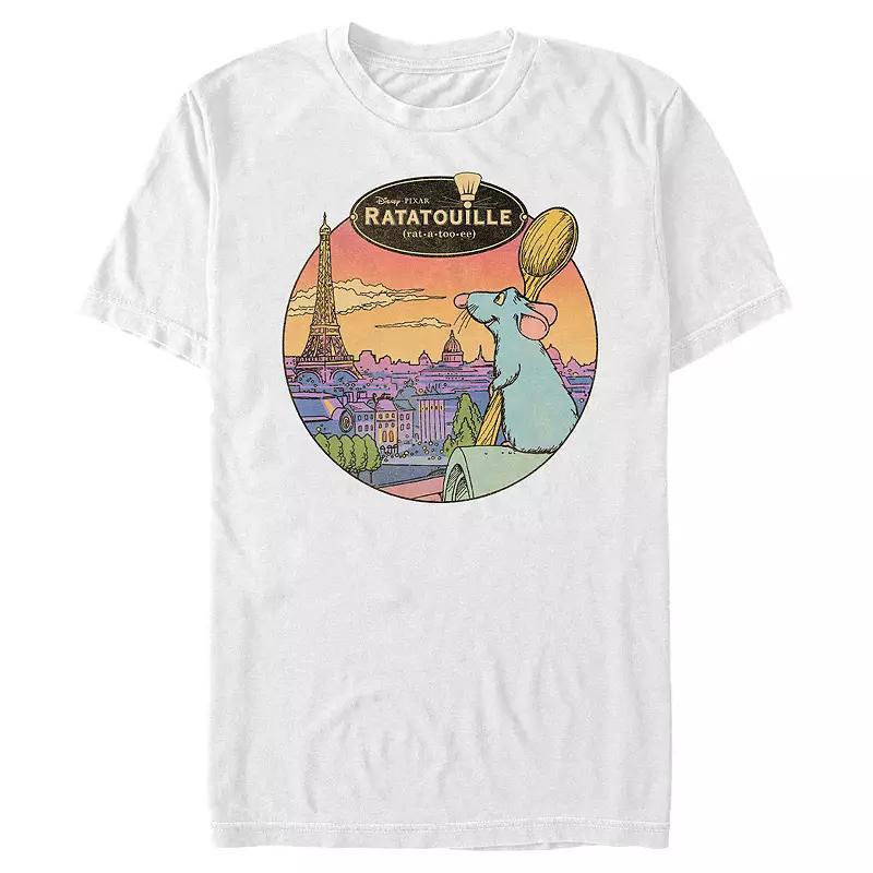 Disney / Pixars Ratatouille Remy Overlooking Paris Mens Graphic Tee Product Image