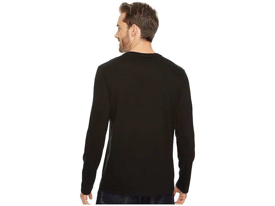 Lacoste Long Sleeve Pima Jersey V-Neck T-Shirt Men's T Shirt Product Image