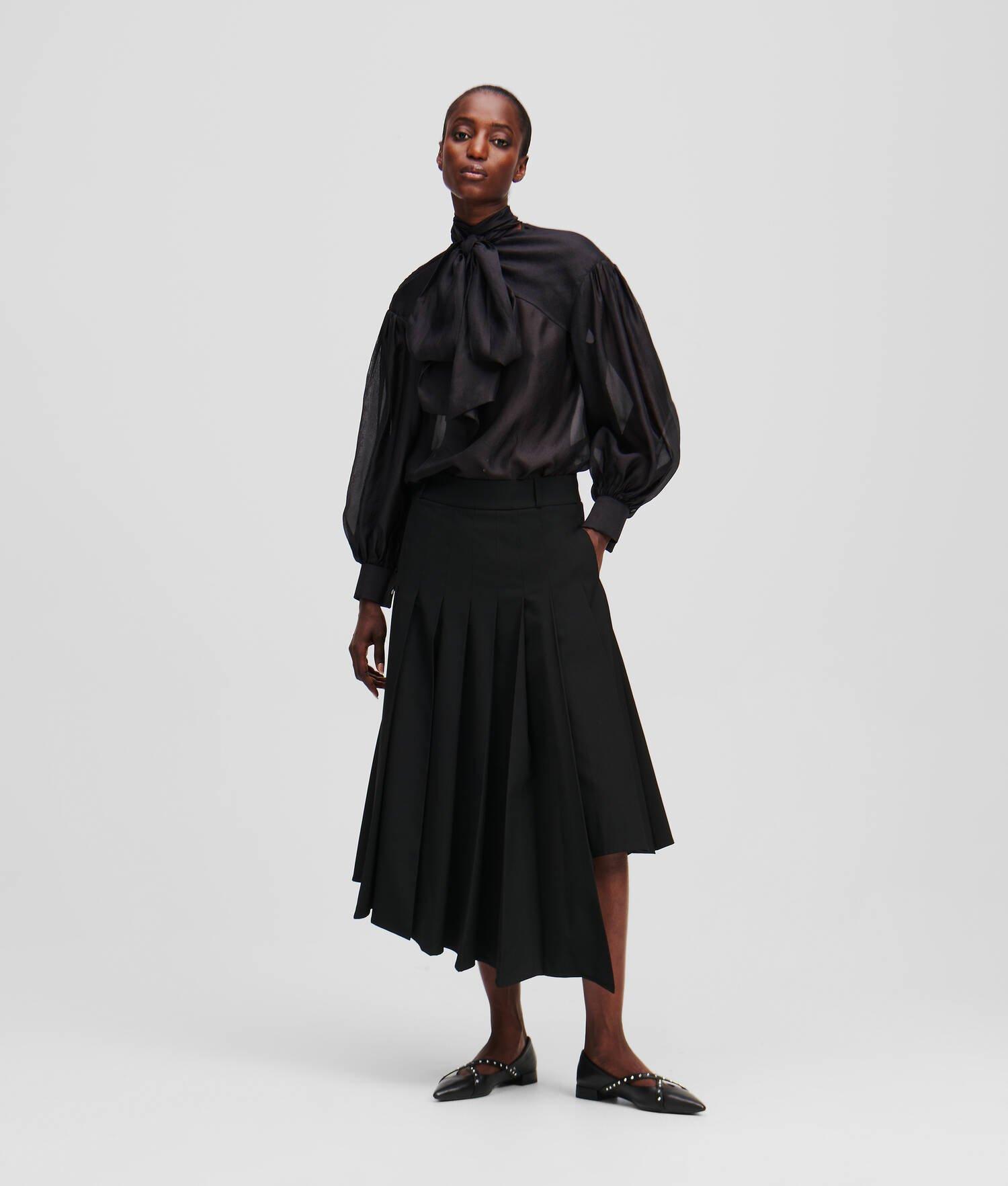 ASYMMETRIC PLEATED SKIRT product image