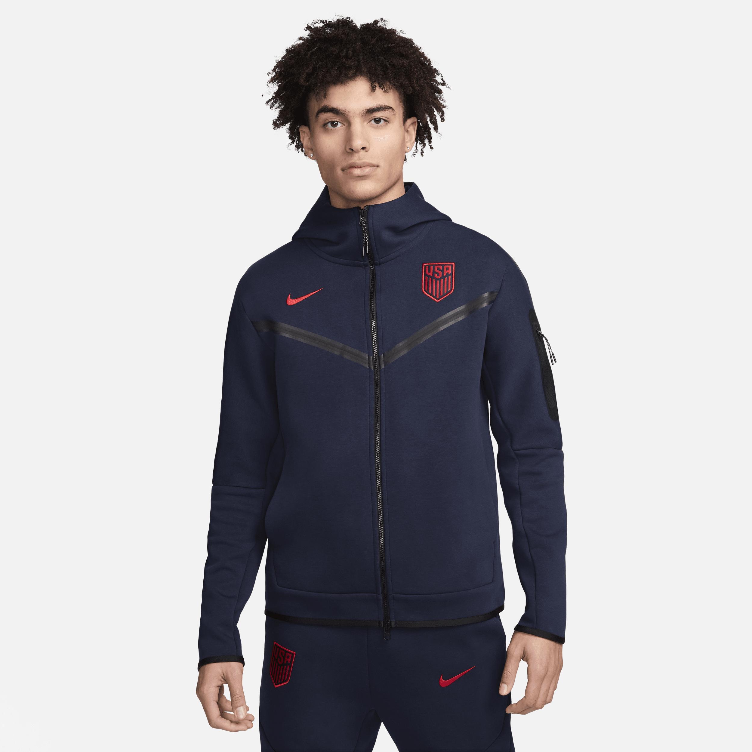 Mens Nike Navy Usmnt Tech Fleece Full-Zip Hoodie Jacket Product Image