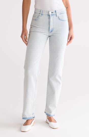 Hattie Mid Rise Straight Leg Jeans In Blue Product Image