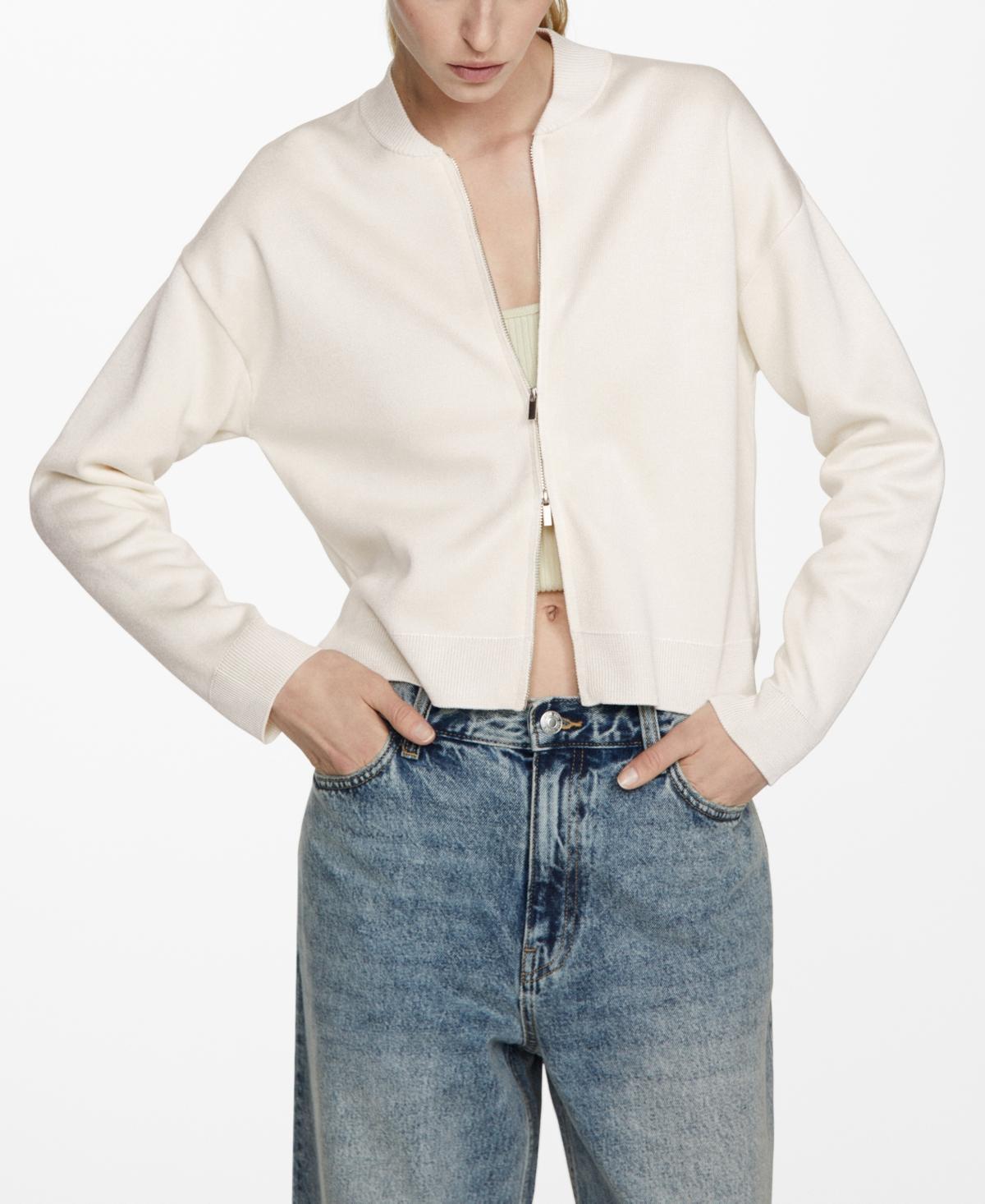 Women's Zipped Knit Cardigan Product Image