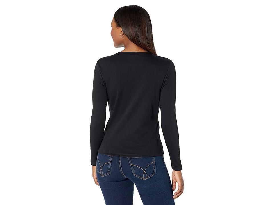 L.L.Bean Petite Pima Crew Neck Long Sleeve Women's Clothing Product Image