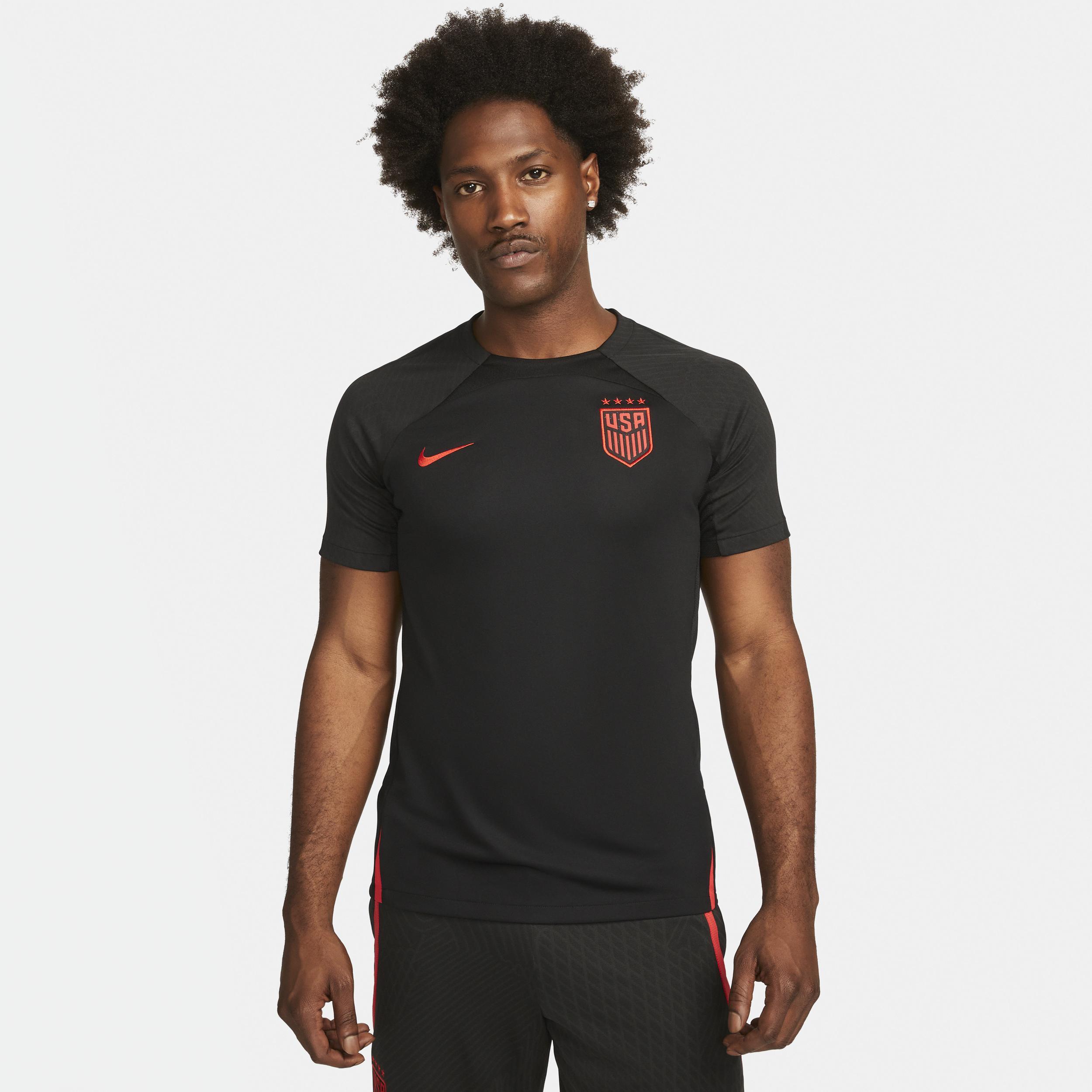 Mens Nike Black Uswnt Strike Raglan Performance Jersey - Black Product Image