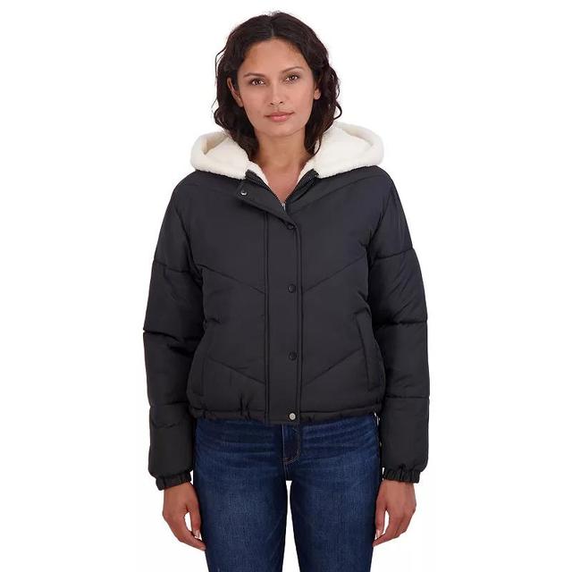 Juniors Sebby Cozy Lined Heavyweight Puffer Jacket, Womens Product Image