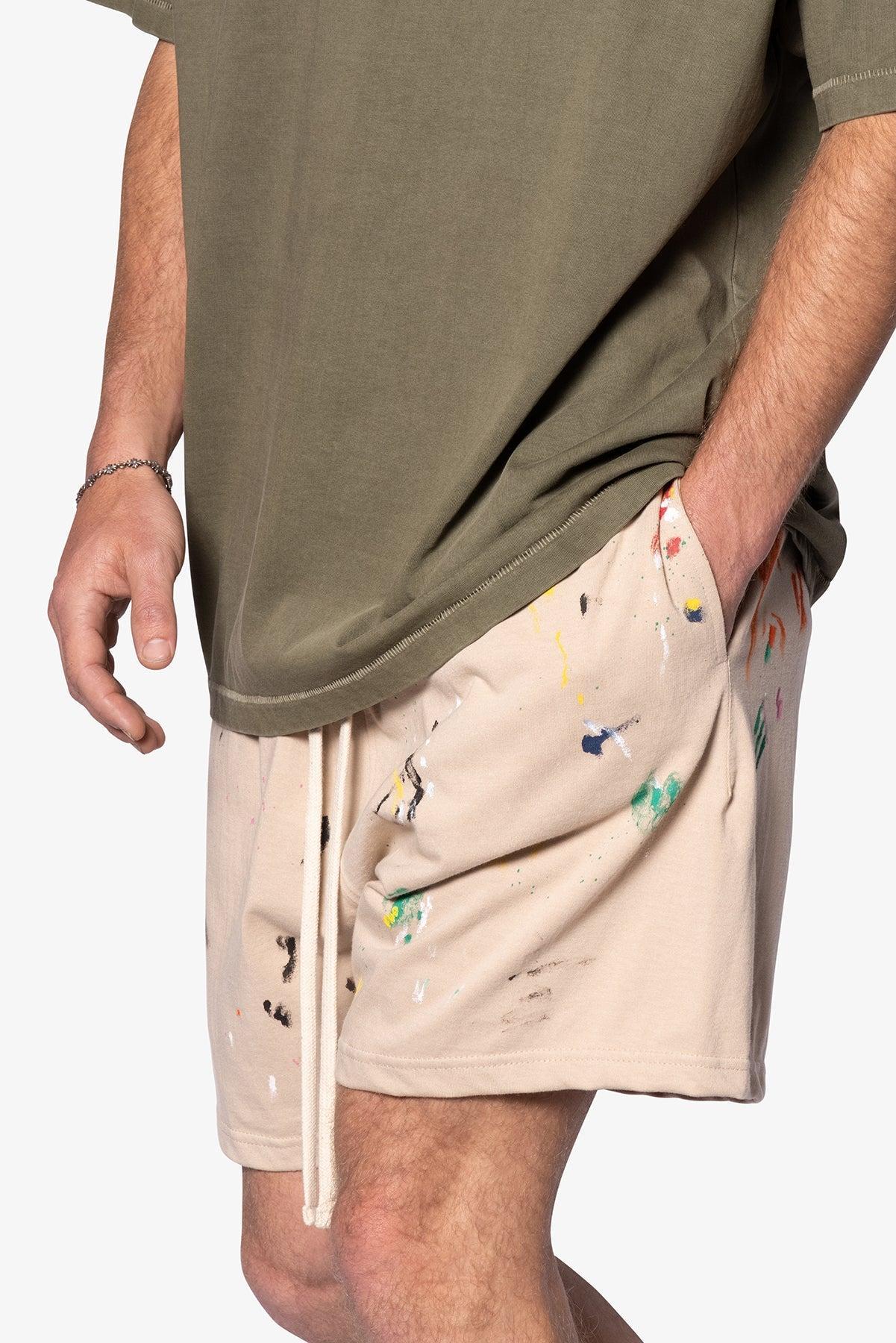 Painter Fleece Shorts - Off White Product Image