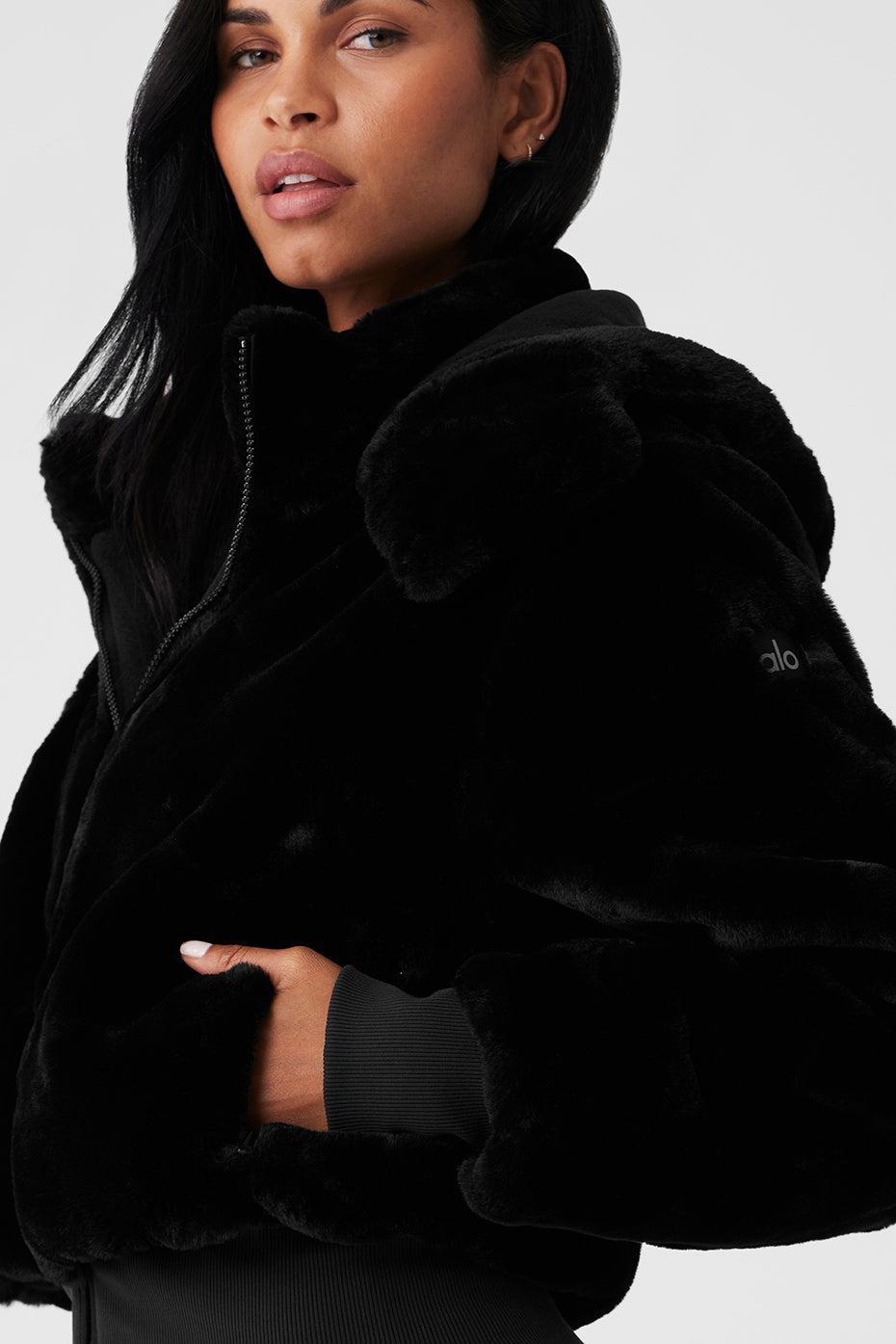 Faux Fur Foxy Jacket - Black Product Image