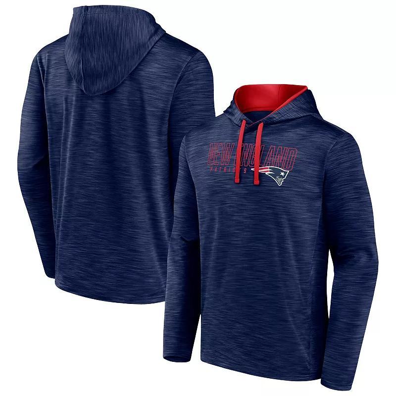 Mens Fanatics Branded Heather New England Patriots Hook and Ladder Pullover Hoodie Blue Product Image