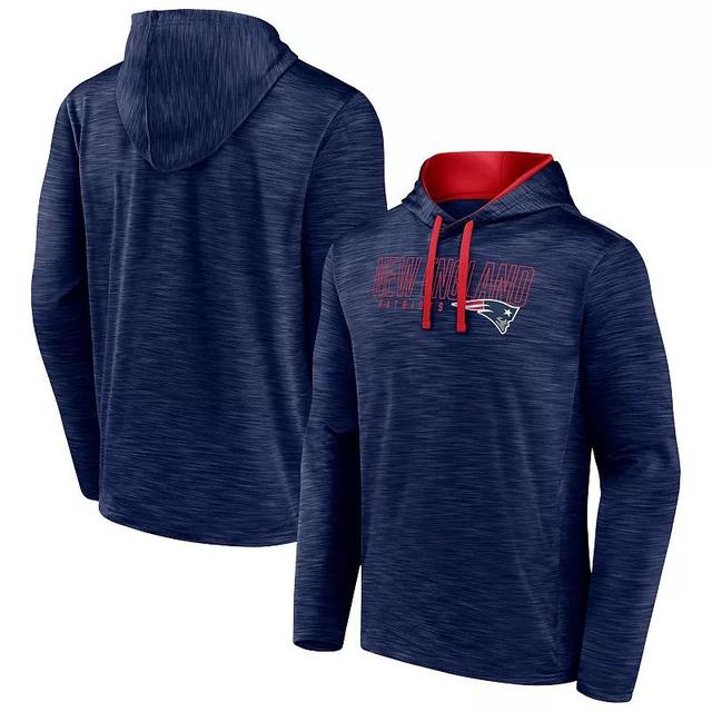 Mens Fanatics Branded Heather New England Patriots Hook and Ladder Pullover Hoodie Blue Product Image