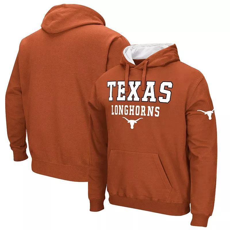 Mens Colosseum Burnt Orange Texas Longhorns Sunrise Pullover Hoodie Product Image