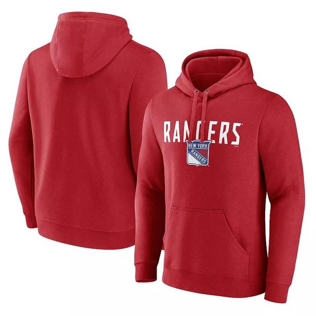 Mens Fanatics Branded Red New York Rangers Dynasty Pullover Hoodie Product Image