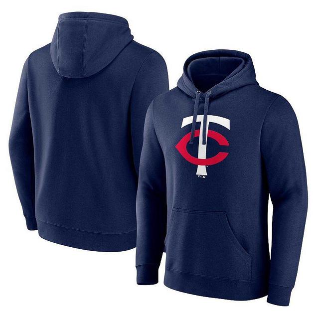 Mens Fanatics Branded Minnesota Twins Official Logo Pullover Hoodie Blue Product Image