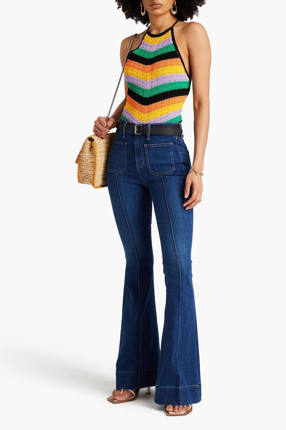 VERONICA BEARD Beverly High-rise Flared Jeans In Denim Product Image