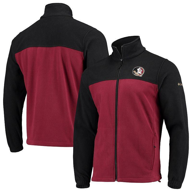 Mens Columbia /Garnet Florida State Seminoles Flanker III Fleece Team Full-Zip Jacket Product Image