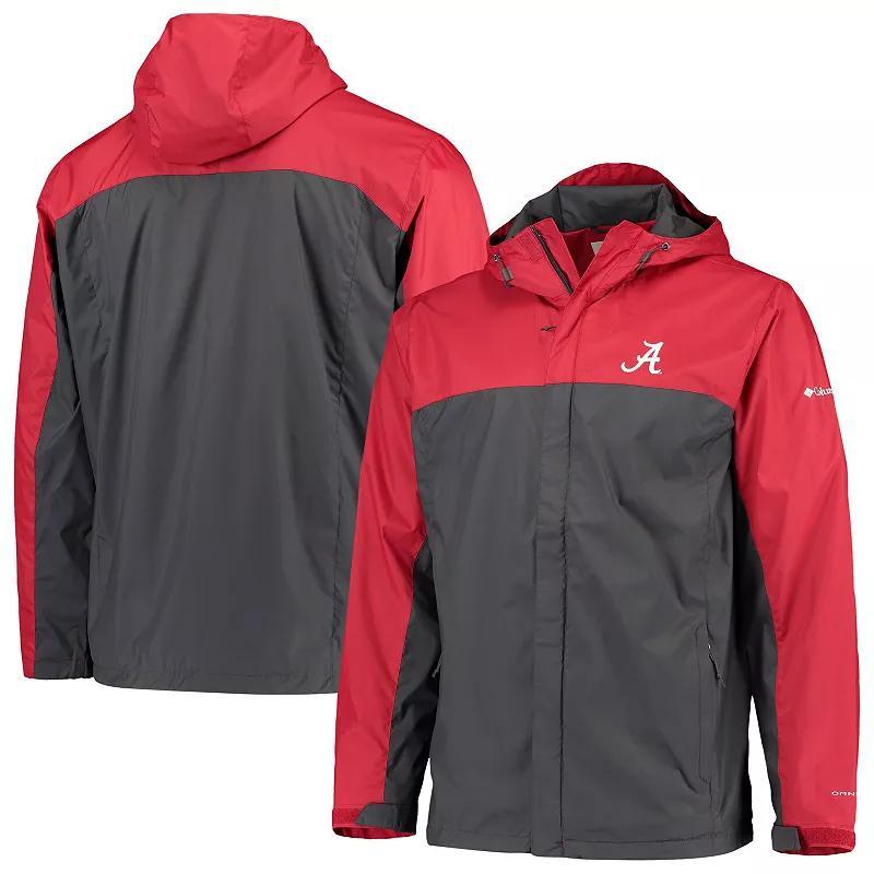 Mens Columbia Crimson/Gray Alabama Crimson Tide Glennaker Storm Full-Zip Jacket ALA Red Product Image