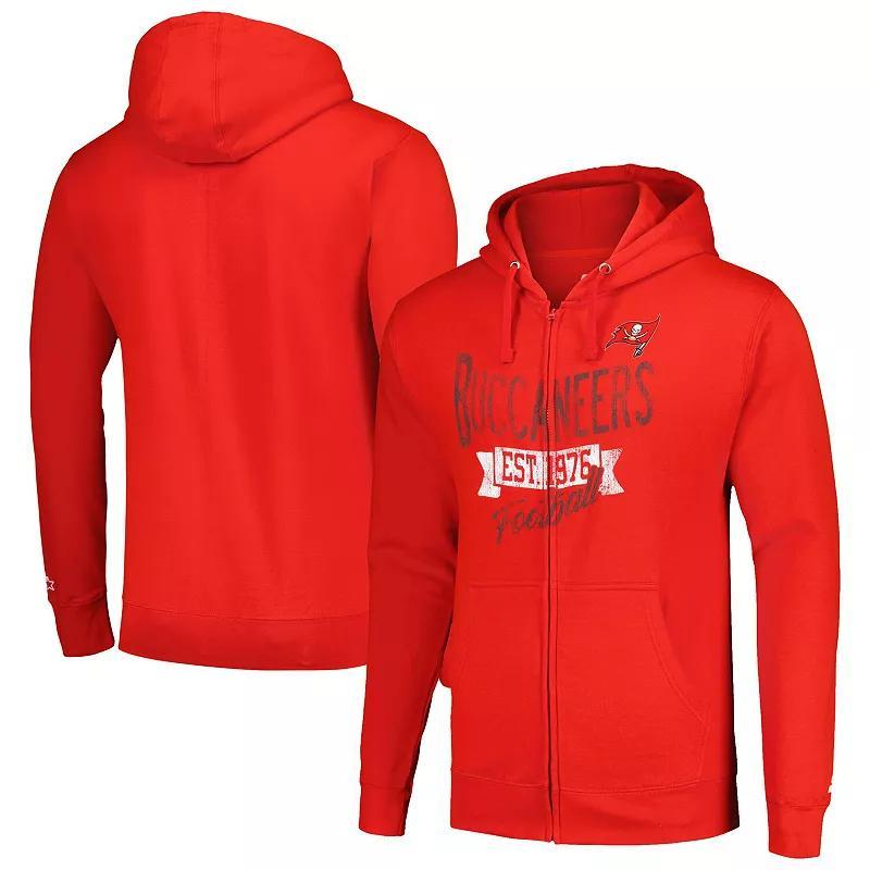 Mens Starter Tampa Bay Buccaneers Domestic Post Season Full-Zip Hoodie Product Image