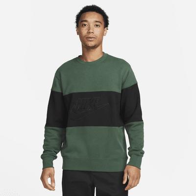 Nike Club Men's French Terry Color-Blocked Crew Product Image