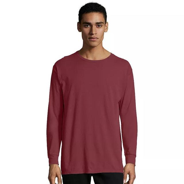 Mens Hanes ComfortWash Garment-Dyed Tee Red Product Image