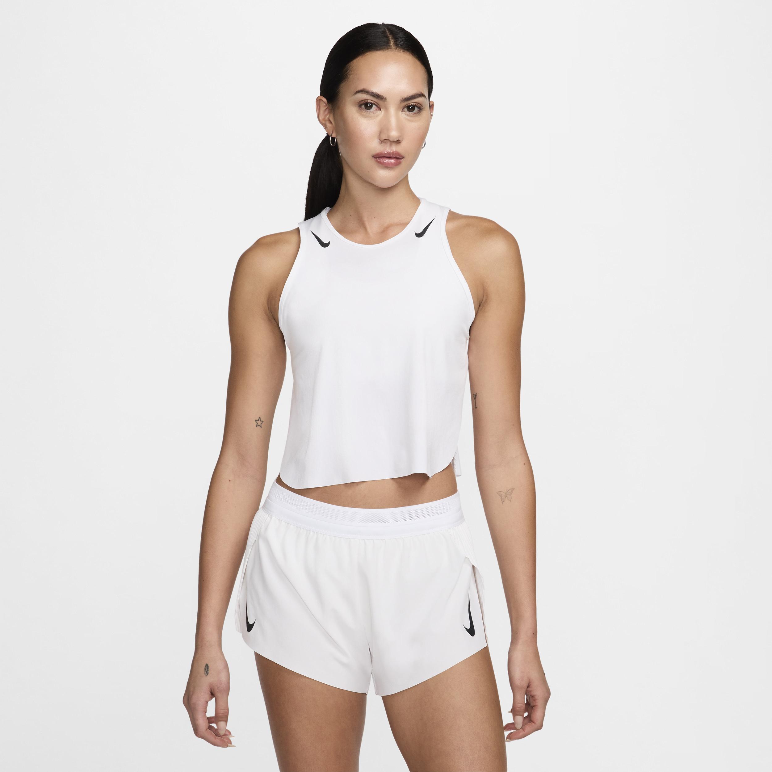 Nike Womens AeroSwift Dri-FIT ADV Cropped Running Tank Top Product Image