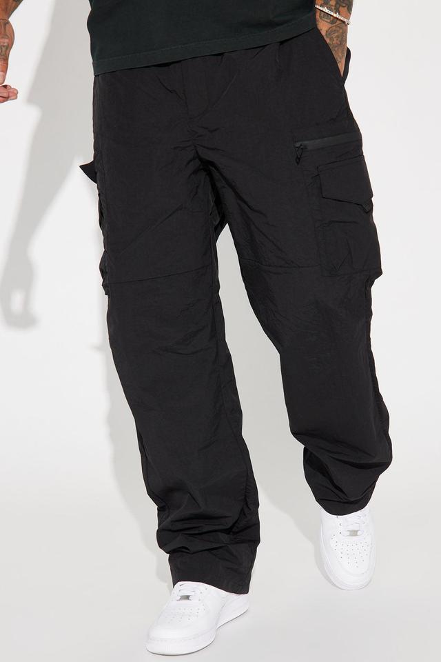 Echo Nylon Cargo Pants - Black Product Image