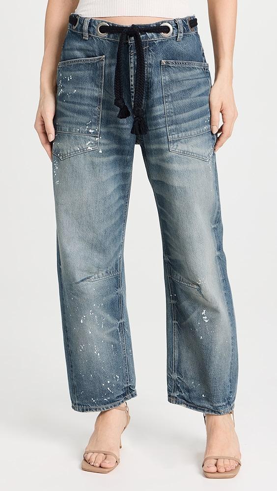 Free People Moxie Pull-On Barrel Jeans | Shopbop Product Image