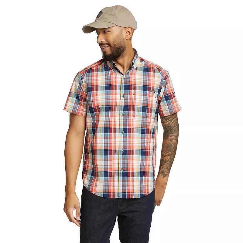 Mens Eddie Bauer Pack-It Shirt, Size: Large, Red Product Image