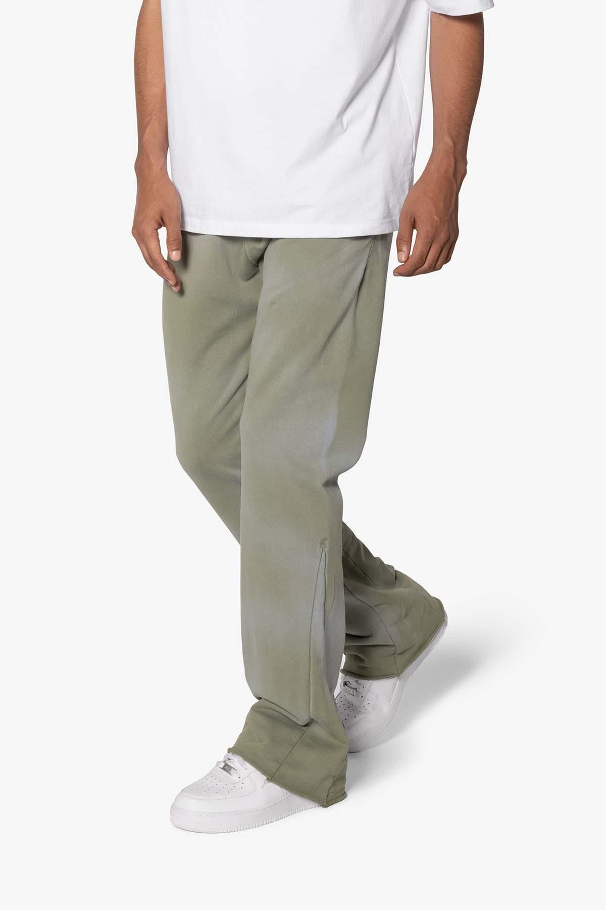 Faded Bootcut Sweatpants - Washed Olive Product Image