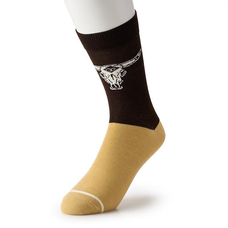 Mens Bioworld Retro Graphic Crew Socks Product Image