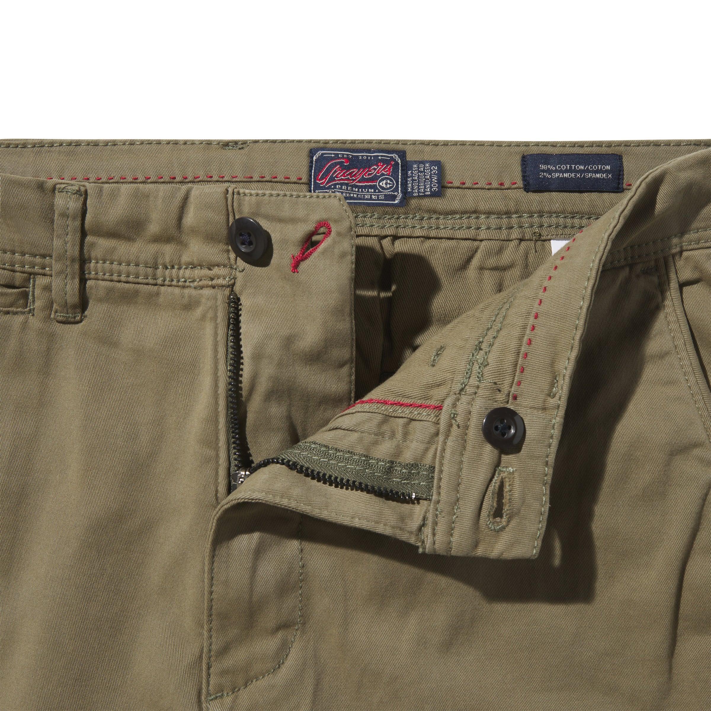 Precision Stretch Classic Fit Chino - Military Olive Product Image