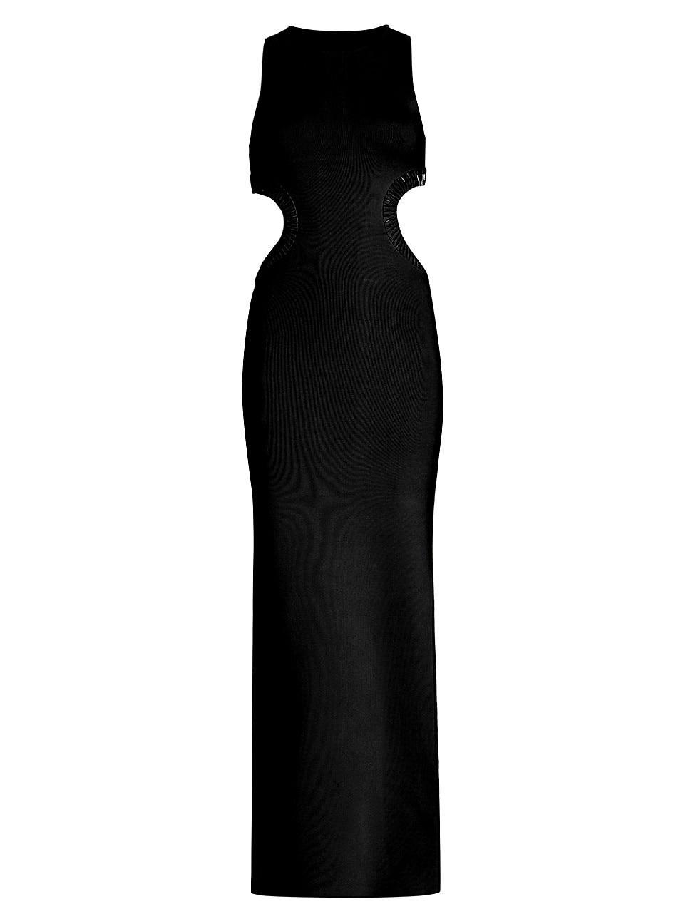 Womens Luna Mirror-Embellished Stretch Evening Dress Product Image