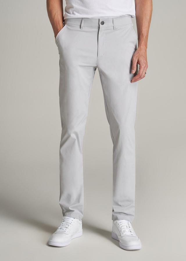 TAPERED FIT Traveler Chino Pants for Tall Men in Light Grey Male Product Image