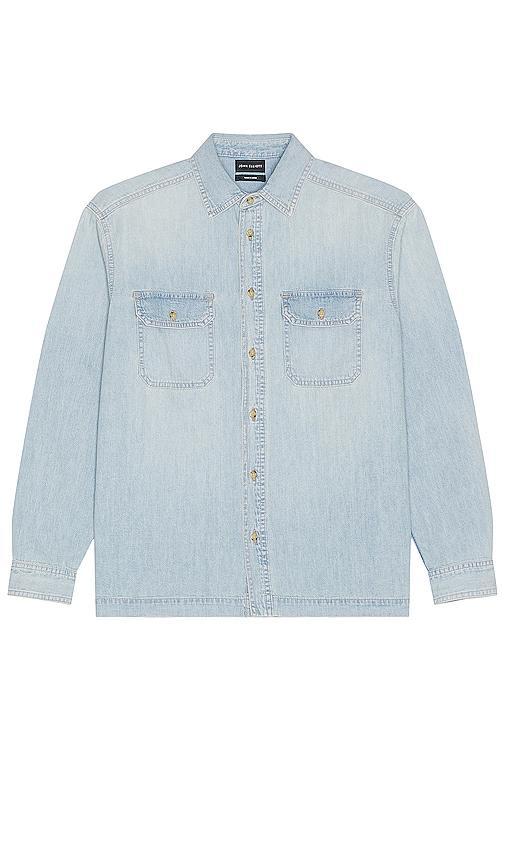 JOHN ELLIOTT Princeton Work Shirt Blue. (also in L). Product Image