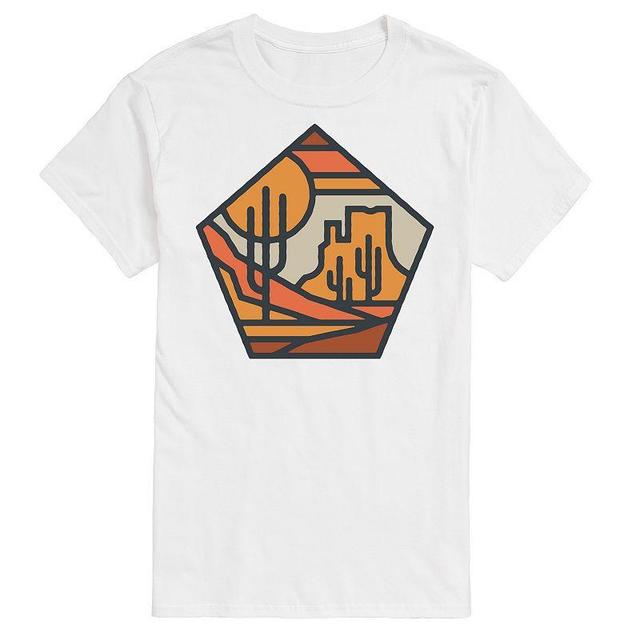 Big & Tall Cactus Line Art Tee, Mens Product Image