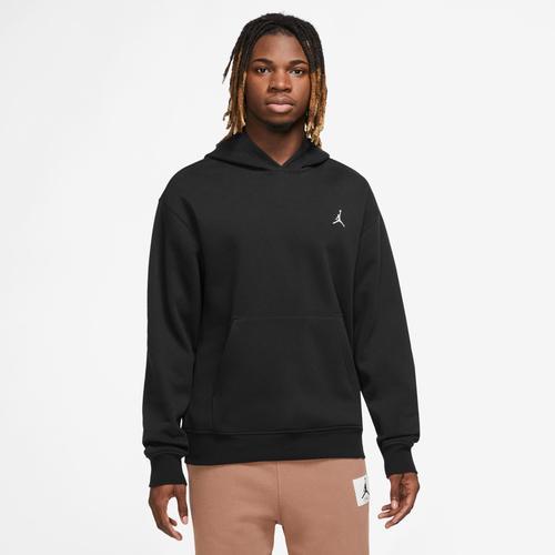 Jordan Mens Essential Fleece Pullover - Black/White Product Image