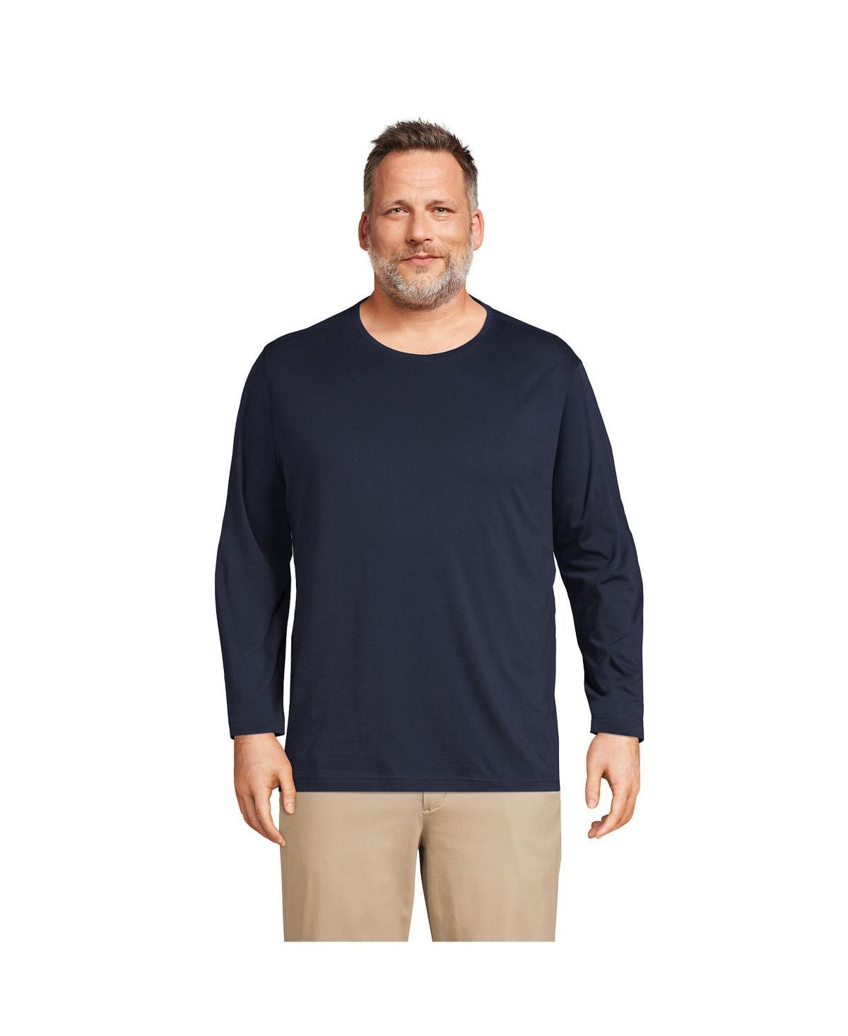 Lands End Mens Big & Tall Long Sleeve Supima Tee Product Image