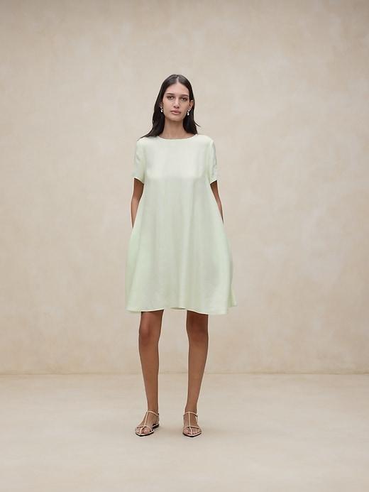 Aurelia Linen-Blend Mini Dress Product Image