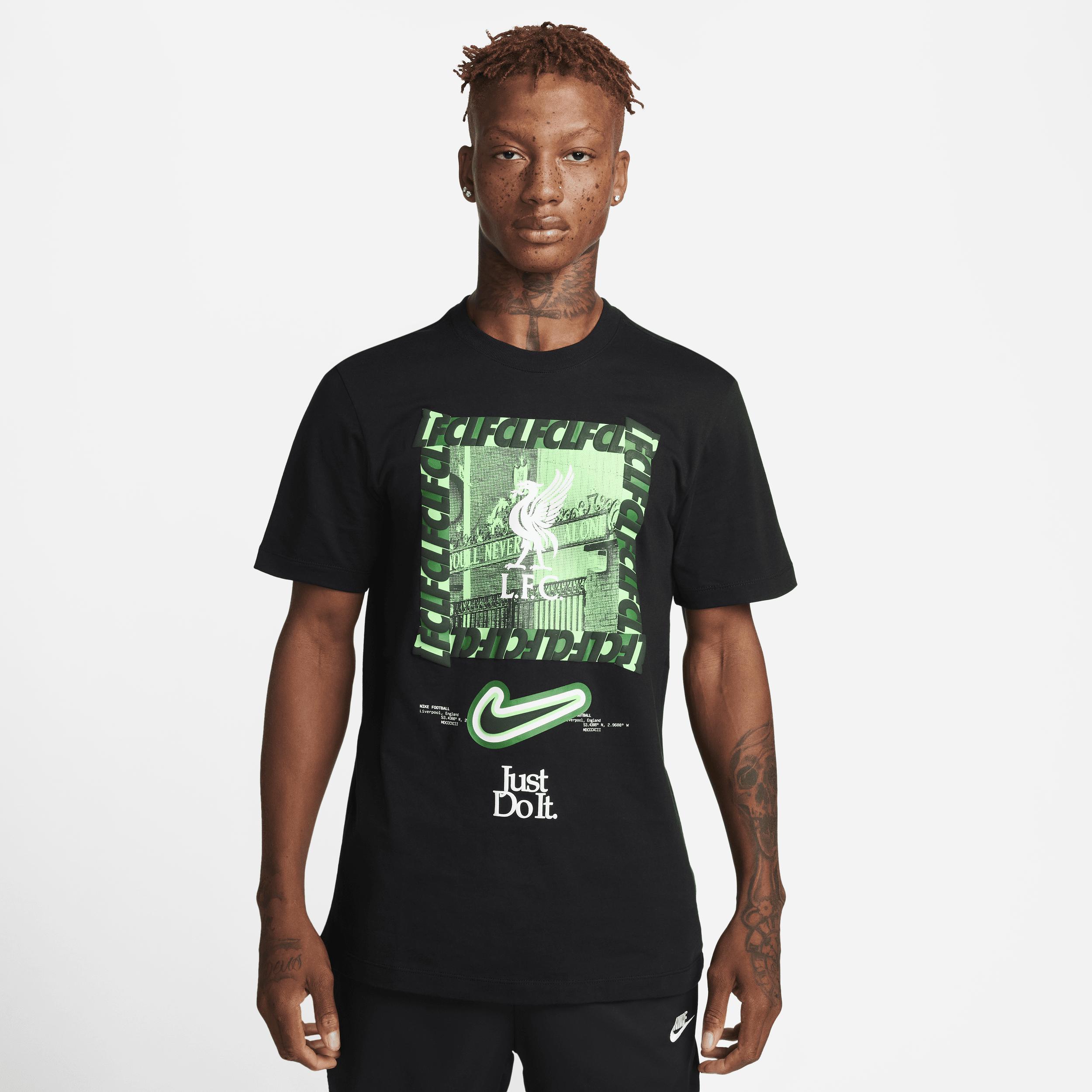 Mens Nike Black Liverpool DNA T-Shirt Product Image