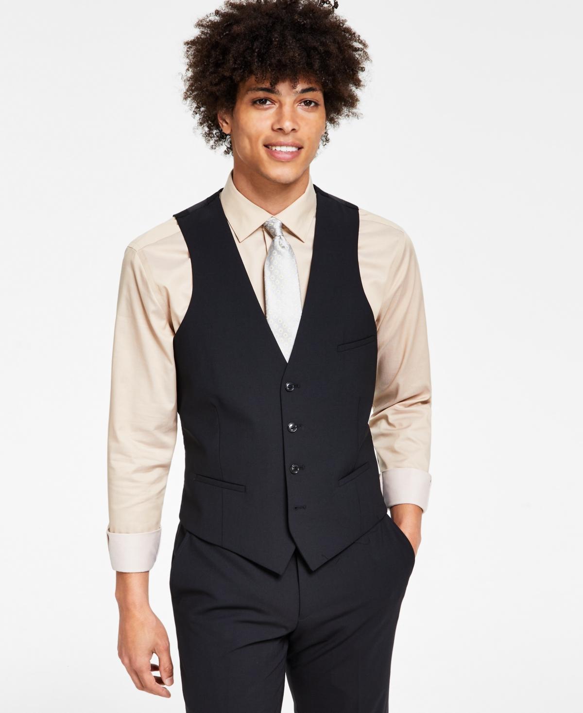 Bar Iii Mens Slim-Fit Wool Suit Vest, Created for Macys Product Image