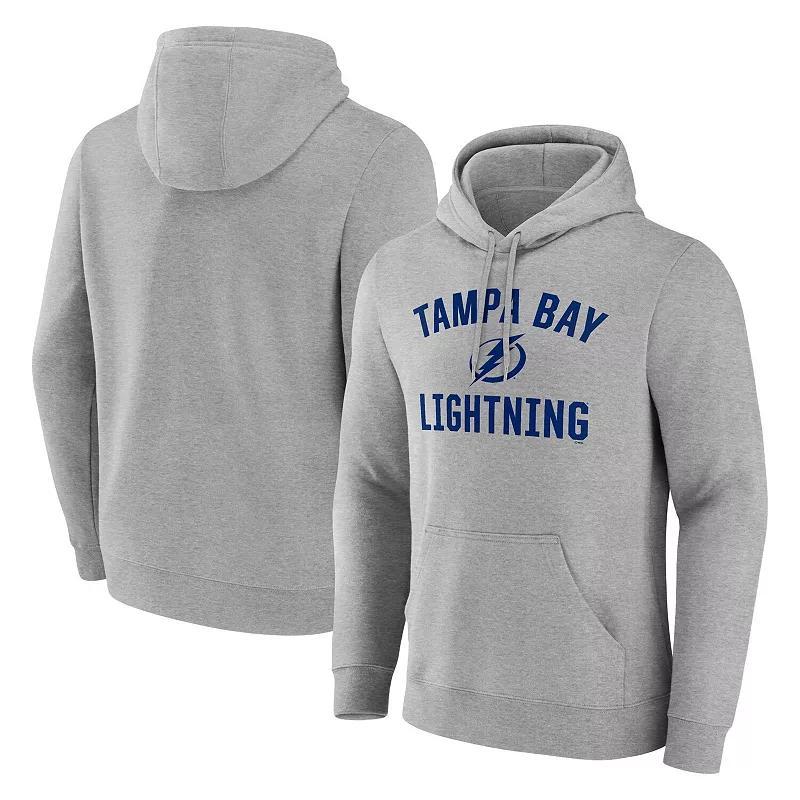 Mens Fanatics Heather Gray Tampa Bay Lightning Victory Arch Pullover Hoodie Product Image