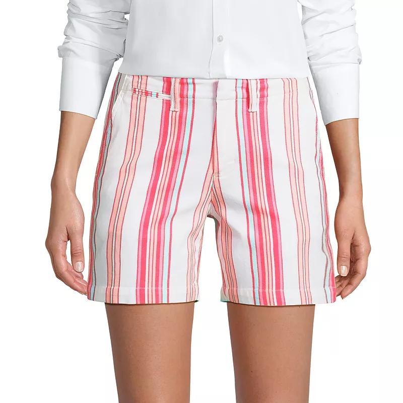 Womens Lands End Classic 7-in. Chino Shorts Product Image