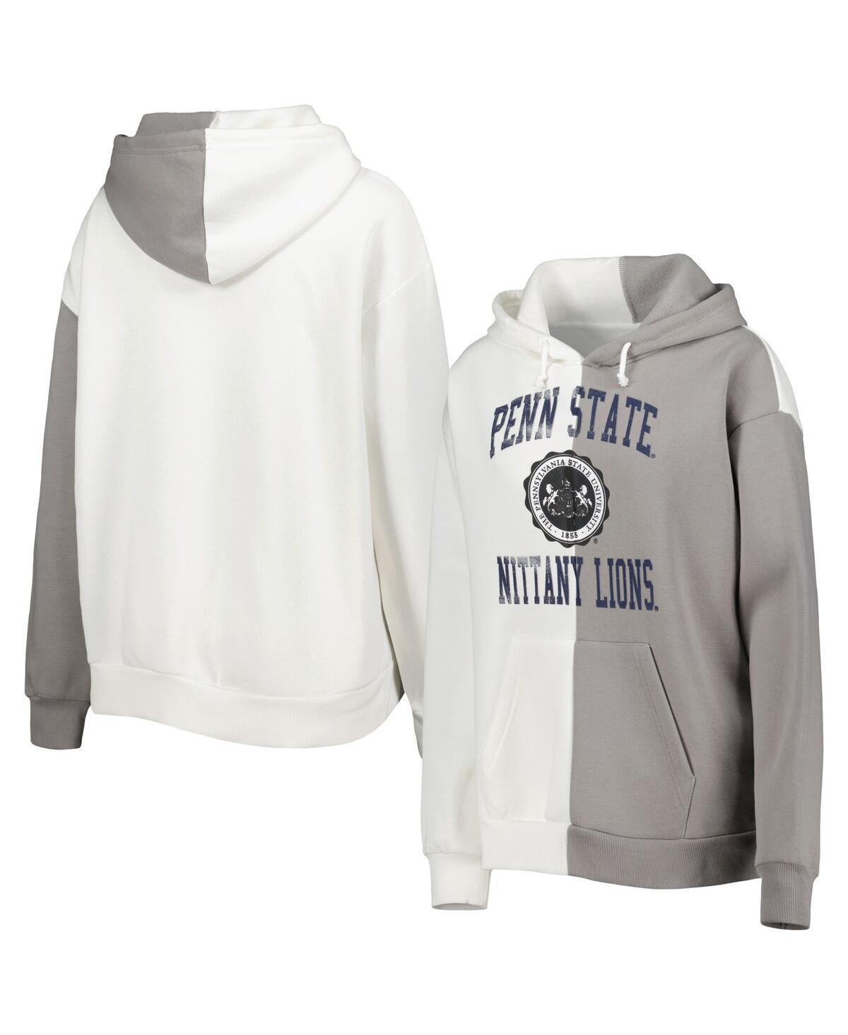 Womens Gameday Couture Gray Penn State Nittany Lions Split Pullover Hoodie Product Image